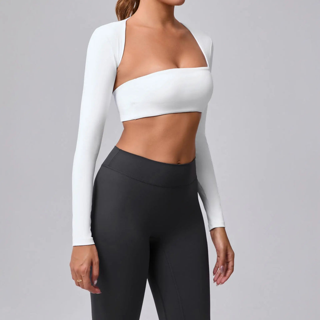 Autumn Sand Brushed Shawl Long Sleeve Yoga Wear DC-Beyond Borders Collective