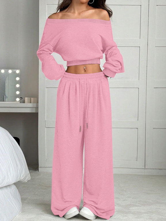 Womens Off-shoulder Casual Sweatshirt Set DC-Beyond Borders Collective