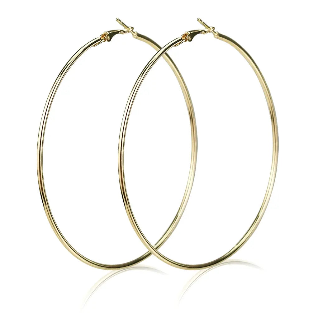 Large Hoop Earrings - Statement Round Earrings for Women RightOn68