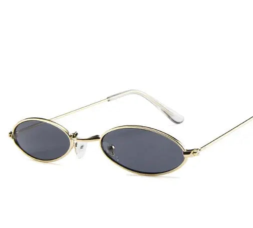Metal Sunglasses Elliptical Sunglasses Small Frame Ocean Sunglasses Personality Glasses for Men and Women DC-Beyond Borders Collective