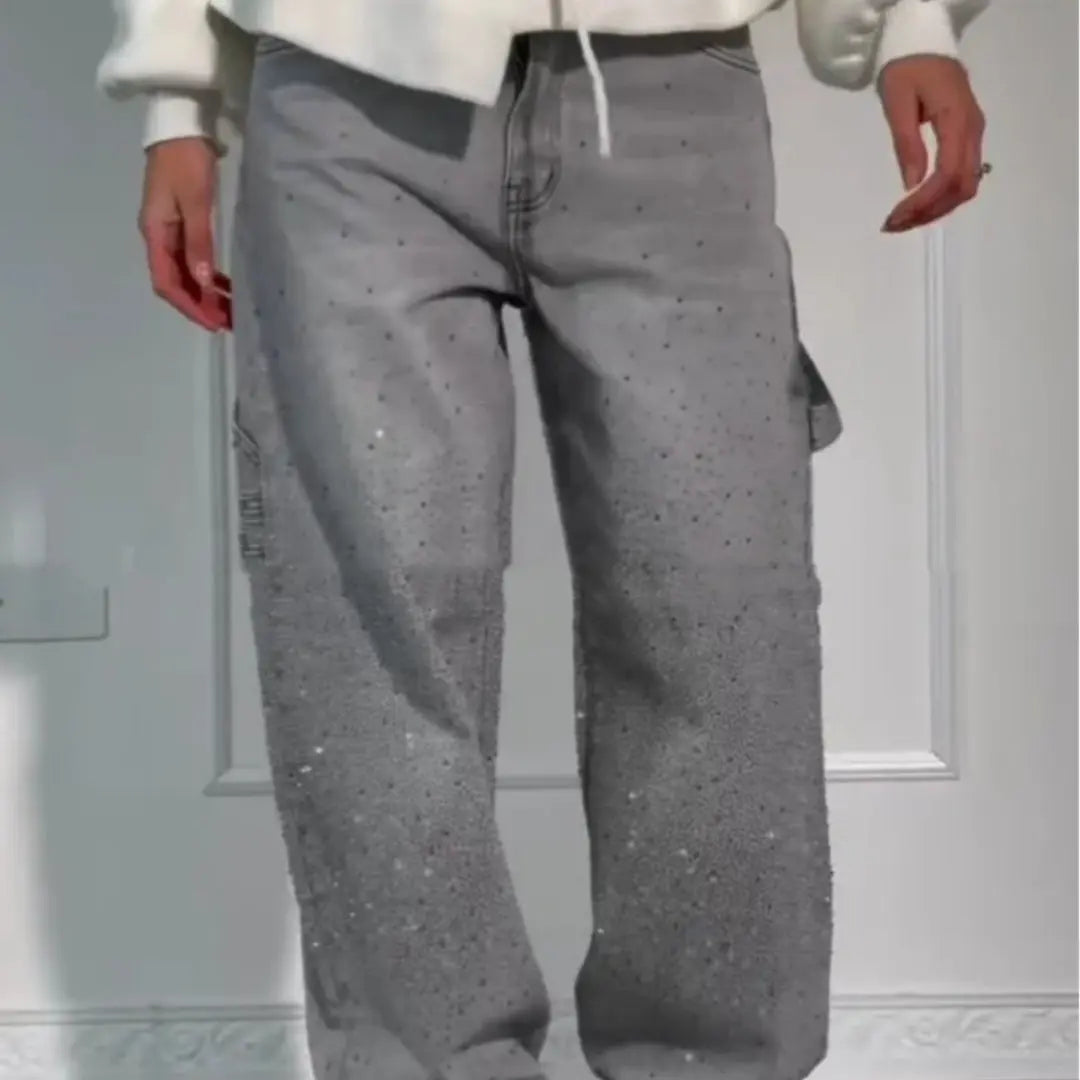 Shiny Wide-leg Pants RightOn68