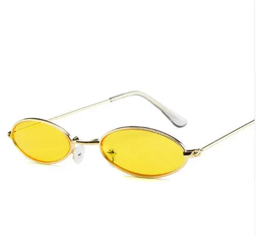Metal Sunglasses Elliptical Sunglasses Small Frame Ocean Sunglasses Personality Glasses for Men and Women DC-Beyond Borders Collective