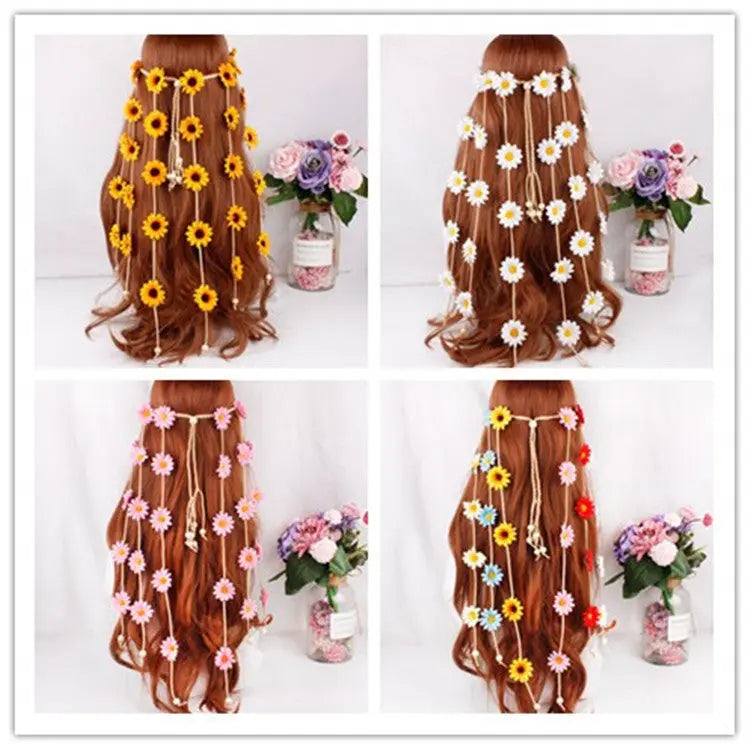 Headdress Garland Sun Flower Hair Band RightOn68