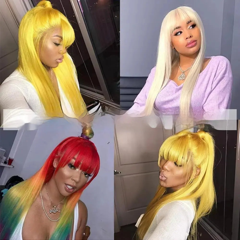 Full Bang Human Hair Wig RightOn68