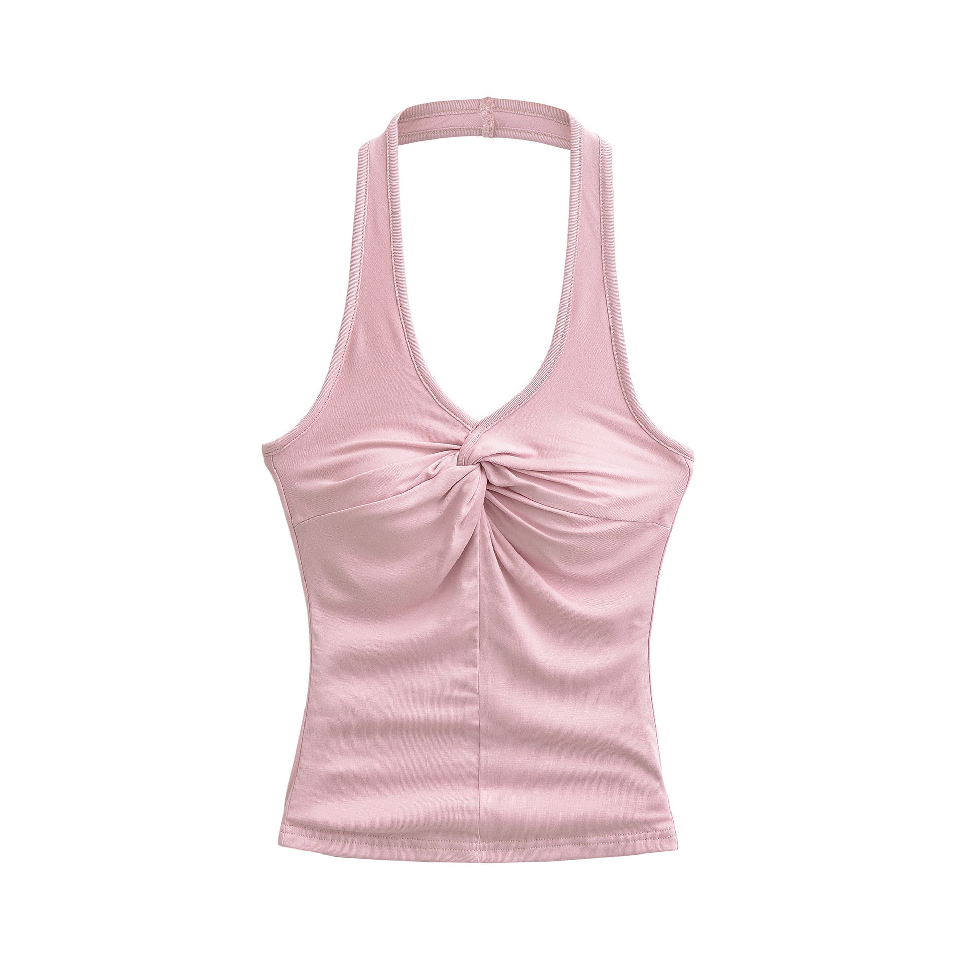 Womens Halter-Neck V-Neck Slim-Fit Top DC-Beyond Borders Collective