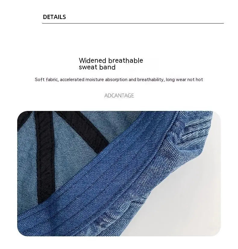 Denim Retro Octagonal Hat RightOn68