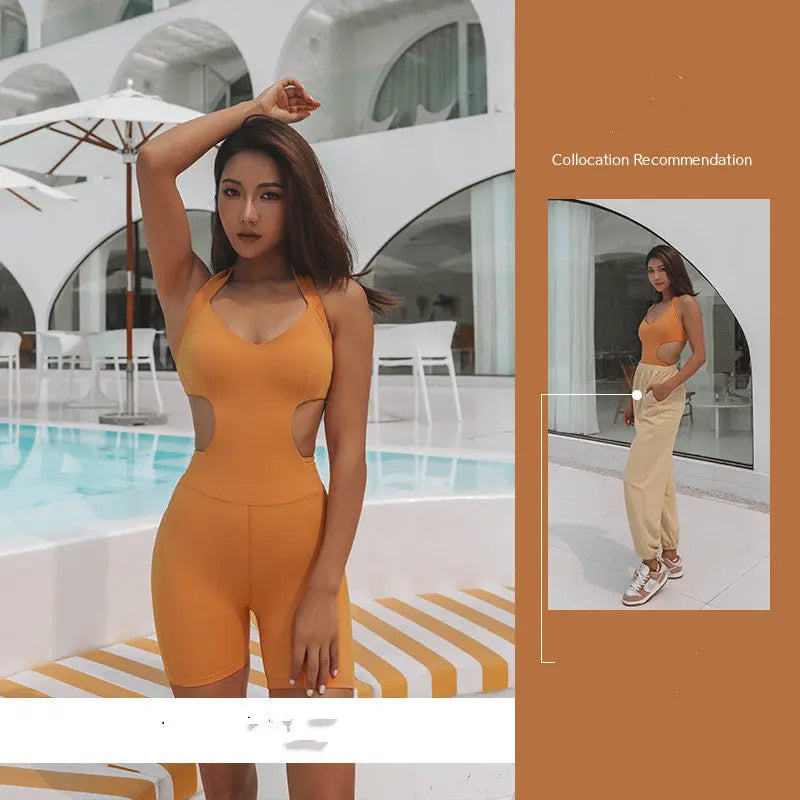 Sports Dance Jumpsuit Seamless Sexy Yoga Bodysuit Jumpsuit Gym DC-Beyond Borders Collective