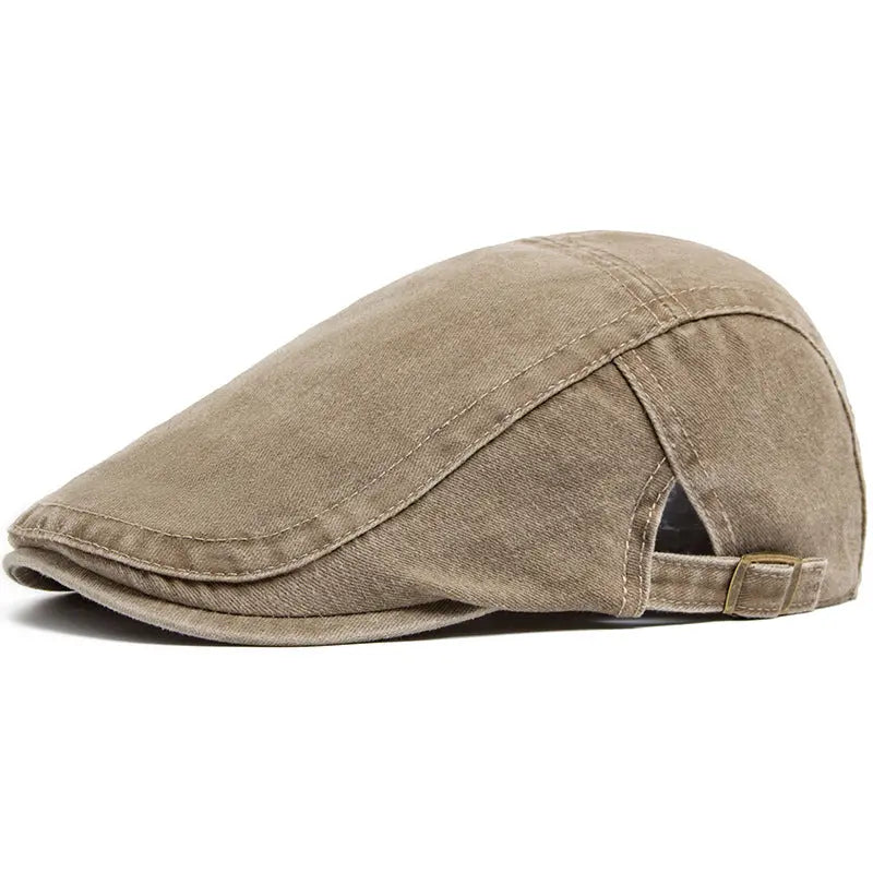 Retro Washed Denim Beret Cap RightOn68