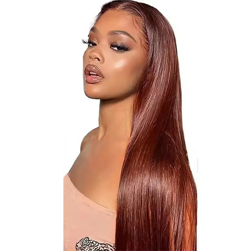 Straight Human Hair Lace Front Wig RightOn68