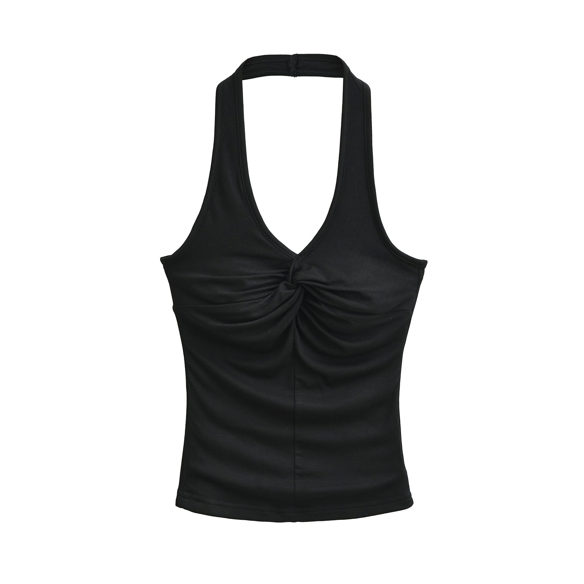 Womens Halter-Neck V-Neck Slim-Fit Top DC-Beyond Borders Collective