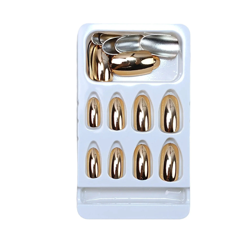 Electroplating Gold Press on Nails RightOn68