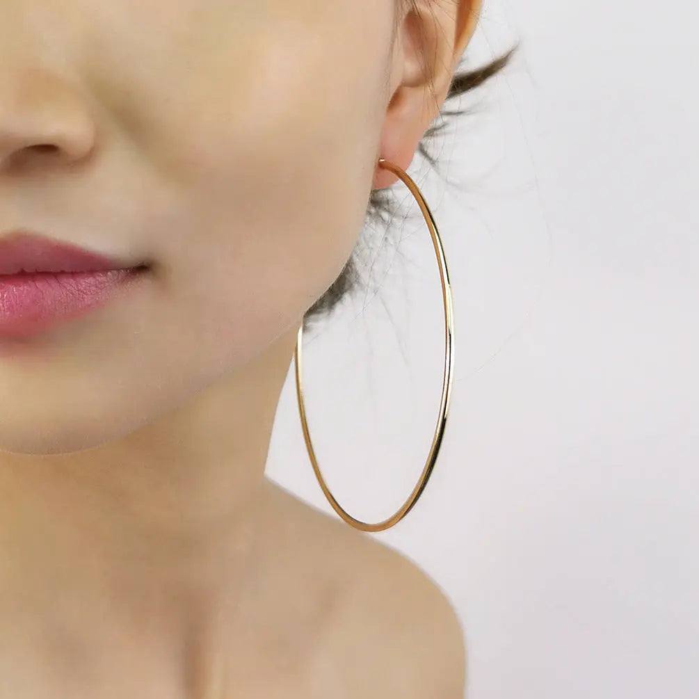 Large Hoop Earrings - Statement Round Earrings for Women RightOn68