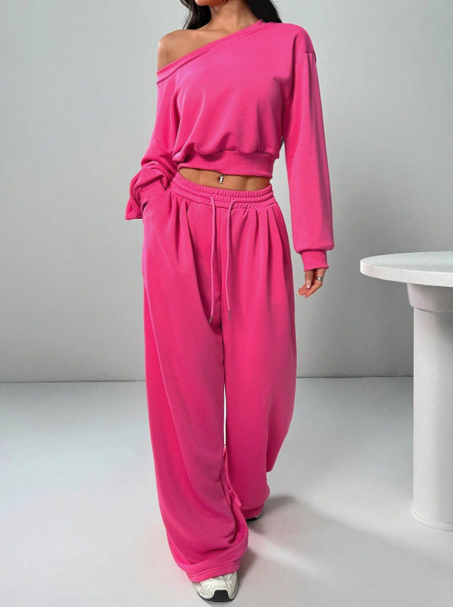 Womens Off-shoulder Casual Sweatshirt Set DC-Beyond Borders Collective