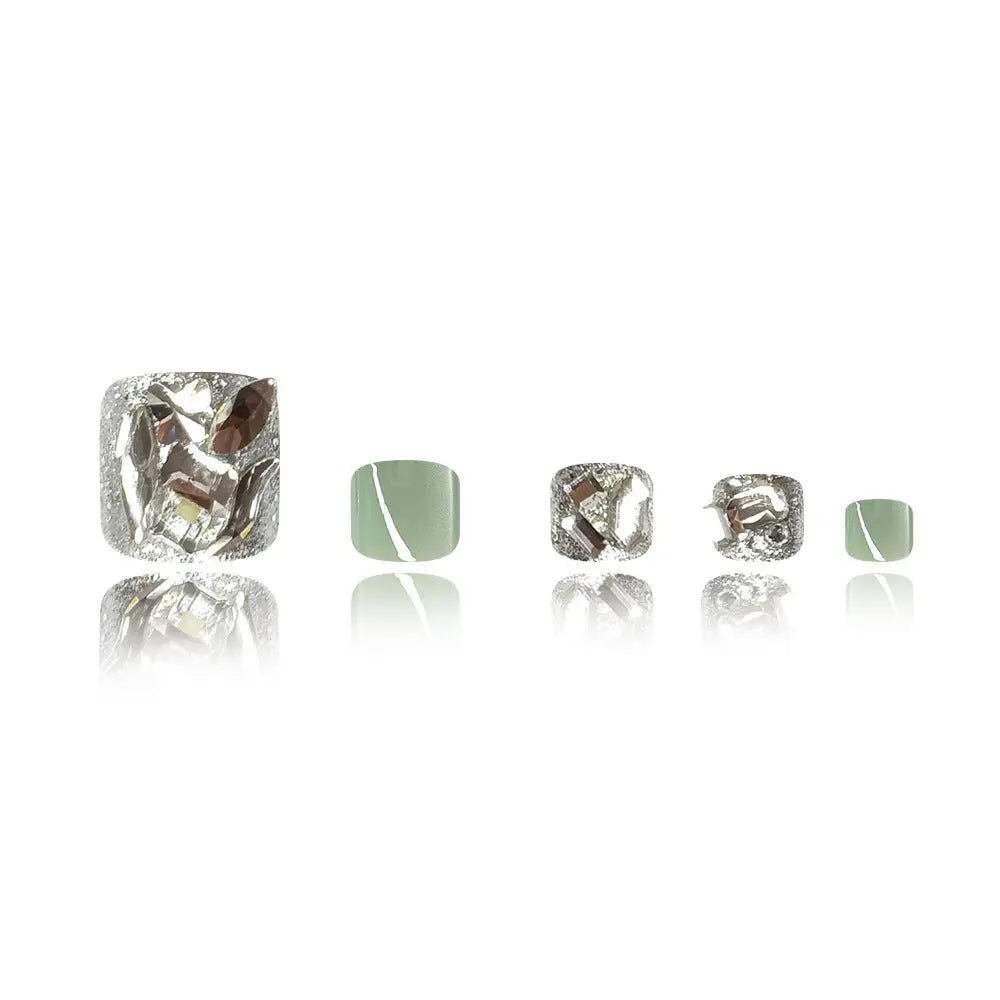 Diamond Transparent Cat's Eye Nails RightOn68