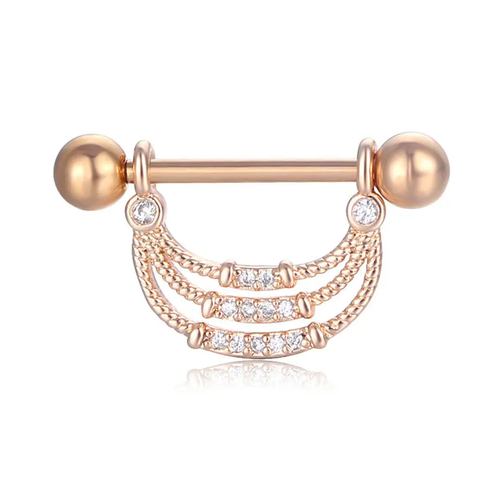 Nipple Zircon Ring RightOn68