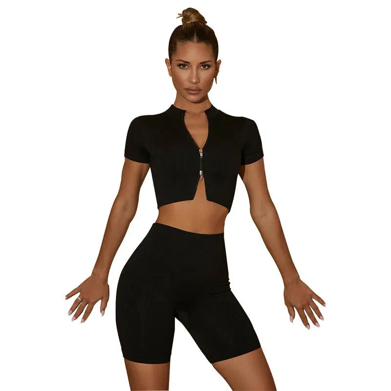 Stylish And Elegant Womens Short-Sleeve Yoga Wear DC-Beyond Borders Collective