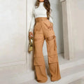 High Neck Solid Color Bottoming Shirt Design Sense Fashion Drawstring Overalls Suit DC-Beyond Borders Collective