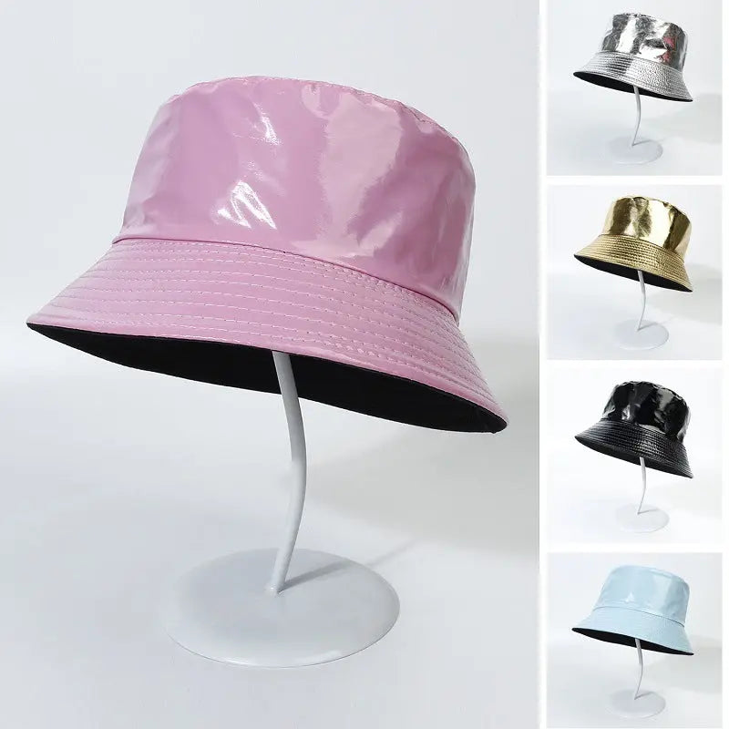 Outdoor Leisure Leather Fisherman Hat RightOn68