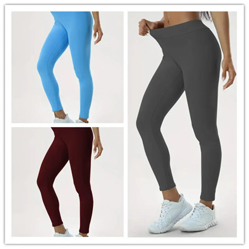 Women's Yoga Pants High Waist Lift High Elastic Tight Fitness Trousers RightOn68