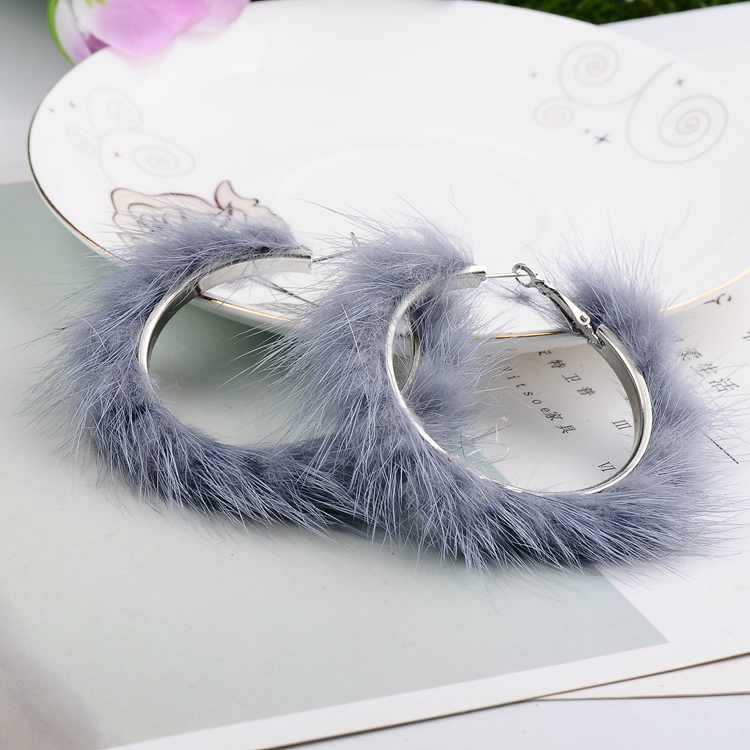 Feather Hoop Earrings - Geometric Metal Earrings for Women RightOn68