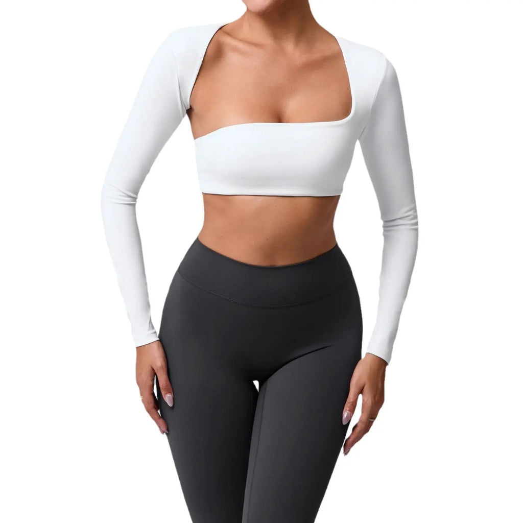 Autumn Sand Brushed Shawl Long Sleeve Yoga Wear DC-Beyond Borders Collective