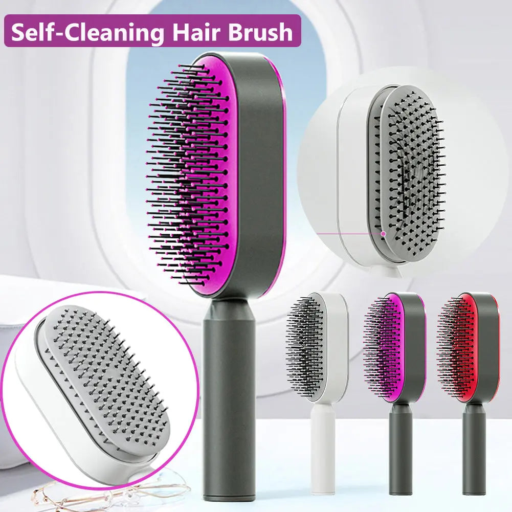 Self Cleaning Hair Brush RightOn68