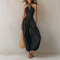 Bohemian-style Backless Hollow-out Lantern-leg Jumpsuit DC-Beyond Borders Collective