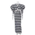 Diamond Check Puff Sleeve V-Neck Crop Top & High Waist Mermaid Maxi Skirt 2-Piece Co-Ord Set DC-Beyond Borders Collective