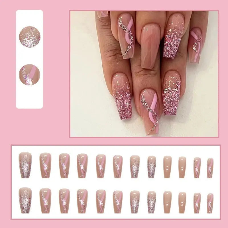 Mid-length Ballet Girl Press-on Nails RightOn68