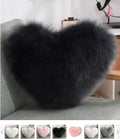 Long Plush Heart Shape Fluffy Cushion Cover RightOn68