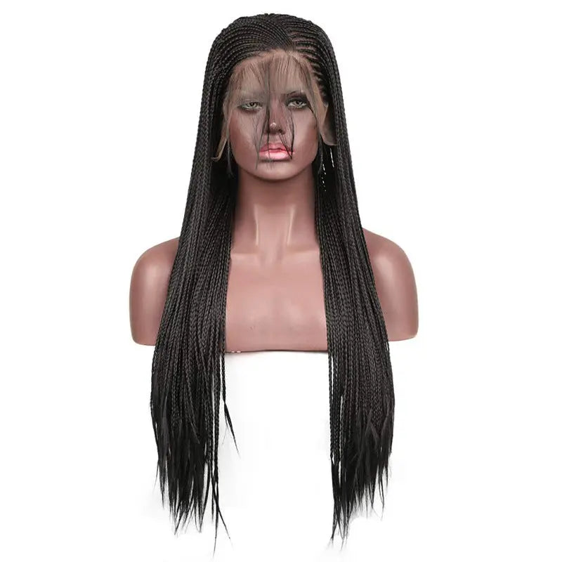 Braided Wigs Lace Front Wig, Black RightOn68