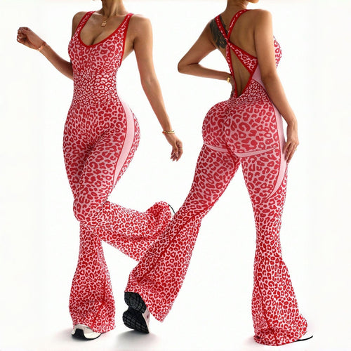 Cross-Back Beautiful Back Sexy One-Piece Yoga Pants DC-Beyond Borders Collective