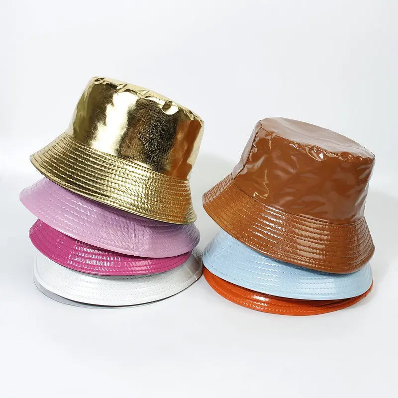 Outdoor Leisure Leather Fisherman Hat RightOn68