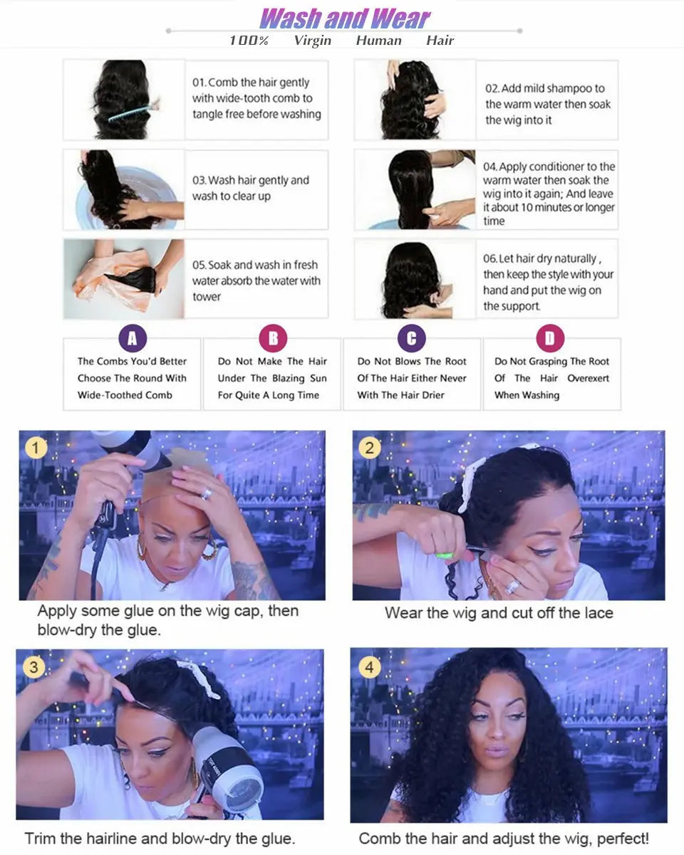 Body Wave Human Hair Lace Front Wigs RightOn68