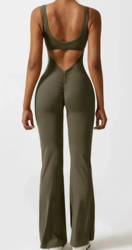 Tight Yoga Bodysuit Casual Hollow Seamless Clothing RightOn68