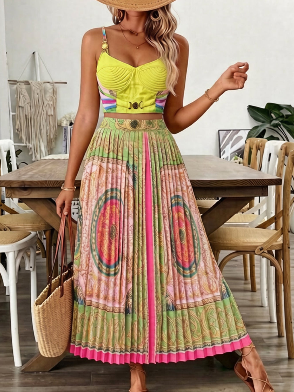 Romantic And Flowing Beach Vacation Dress Set DC-Beyond Borders Collective