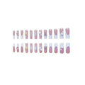 Rectangular Multi-diamond Press Fake Nails RightOn68