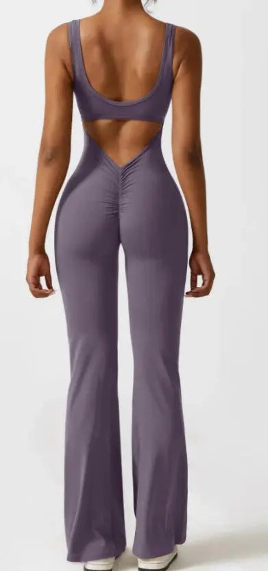 Tight Yoga Bodysuit Casual Hollow Seamless Clothing RightOn68