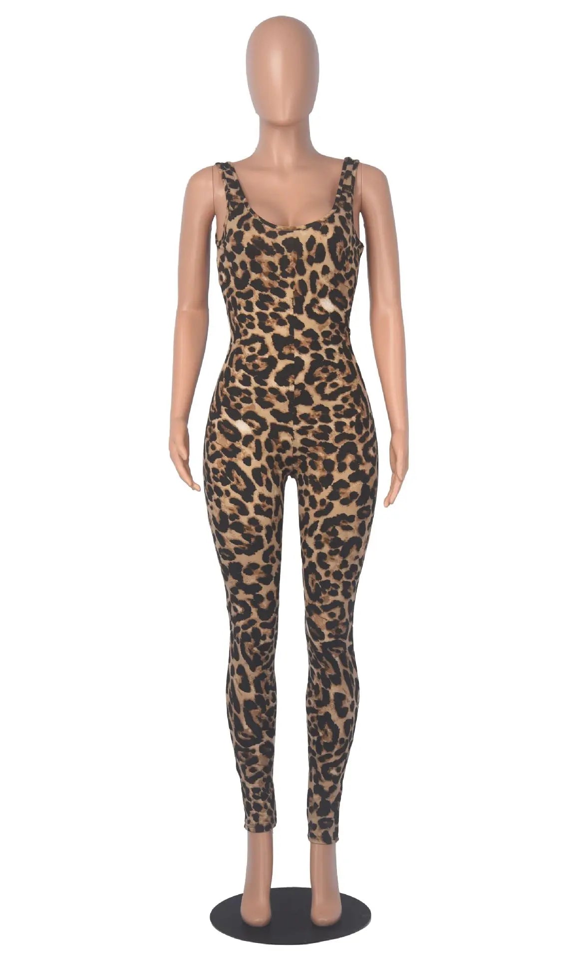 Big U-neck Printed Jumpsuit Fashion Women's Wear DC-Beyond Borders Collective