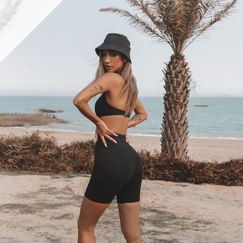 Sports Dance Jumpsuit Seamless Sexy Yoga Bodysuit Jumpsuit Gym DC-Beyond Borders Collective