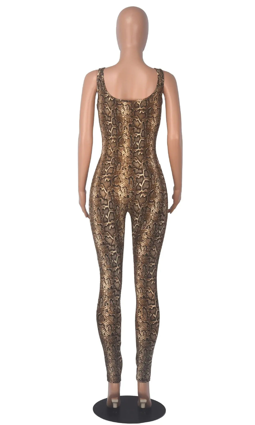 Big U-neck Printed Jumpsuit Fashion Women's Wear DC-Beyond Borders Collective