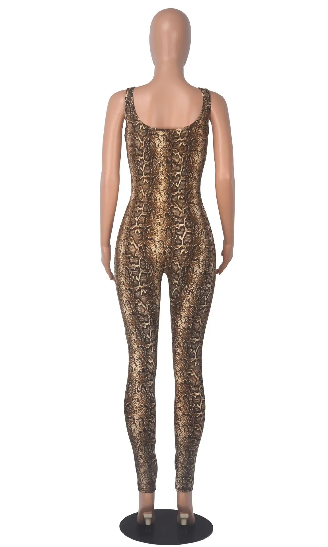Big U-neck Printed Jumpsuit Fashion Women's Wear DC-Beyond Borders Collective