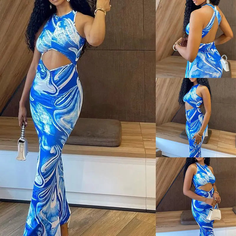 Summer Sleeveless Backless Party Party Dresses Women's Sexy Package Hip Dresses DC-Beyond Borders Collective