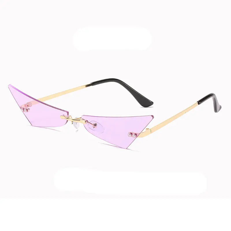 Retro Triangle European And American Cat Eye Disco Instafamous Sunglasses DC-Beyond Borders Collective