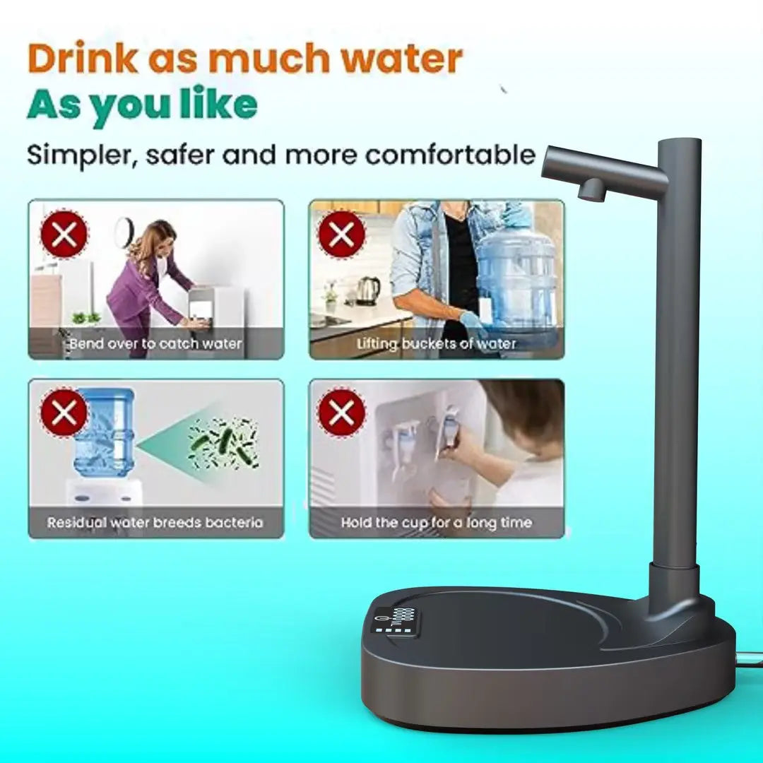 Automatic Rechargeable Water Dispenser With Stand RightOn68
