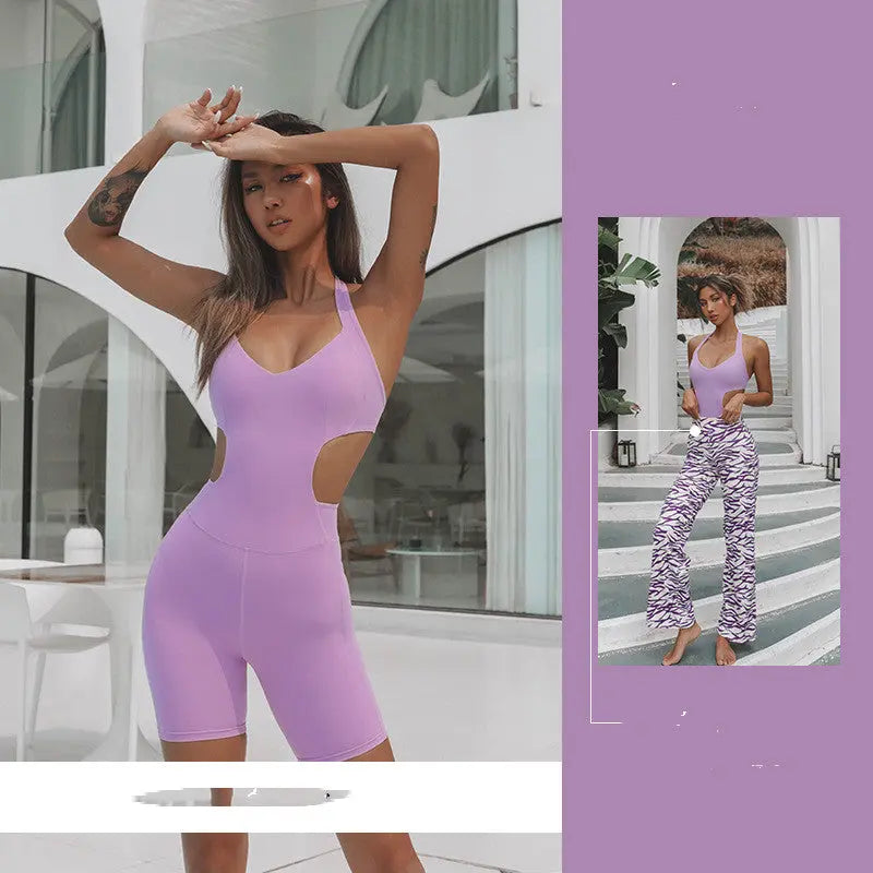 Sports Dance Jumpsuit Seamless Sexy Yoga Bodysuit Jumpsuit Gym DC-Beyond Borders Collective