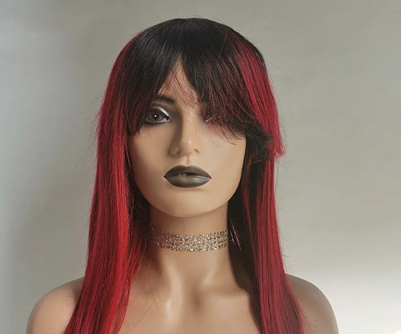 Human Hair Wig, Bang RightOn68