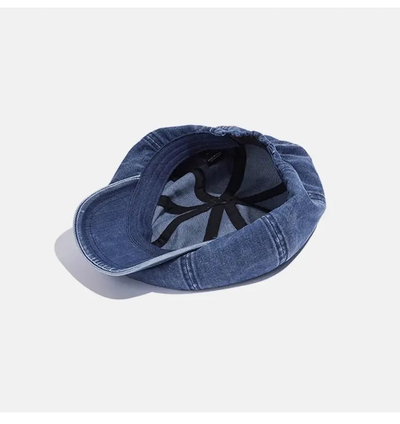 Denim Retro Octagonal Hat RightOn68