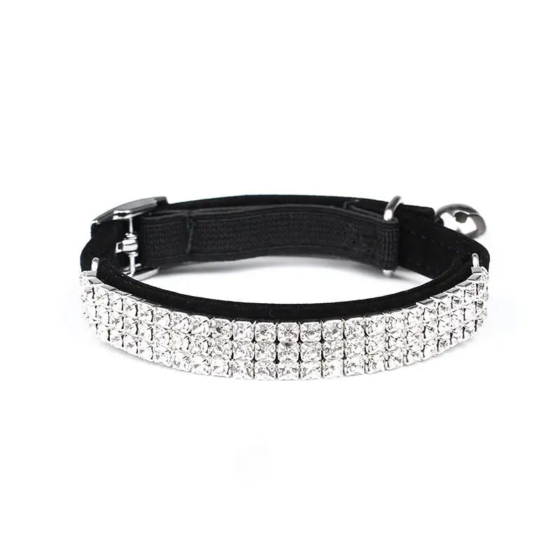 Rhinestone Suede Cat Collar Dropshipman