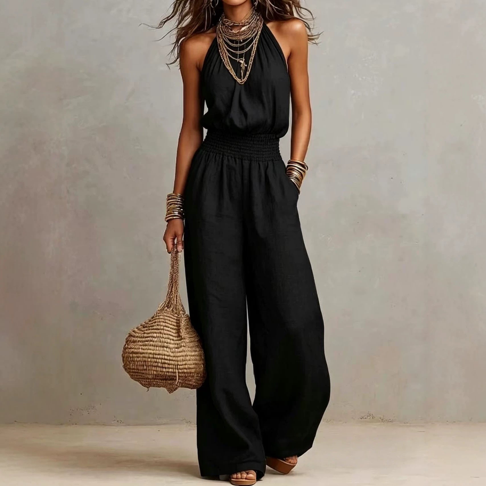 European And American Women's Backless Jumpsuit DC-Beyond Borders Collective